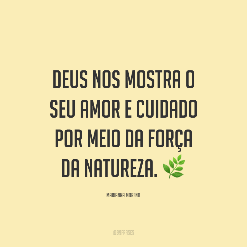 Frase Natureza E Deus - NAZAEDU