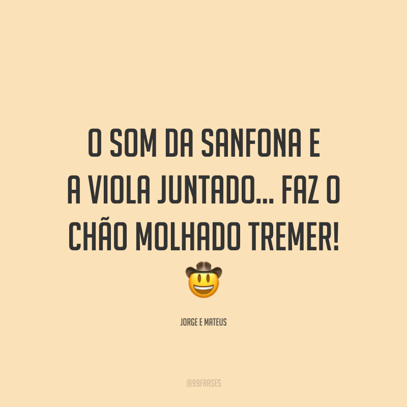O som da sanfona e a viola juntado... faz o chão molhado tremer! 🤠