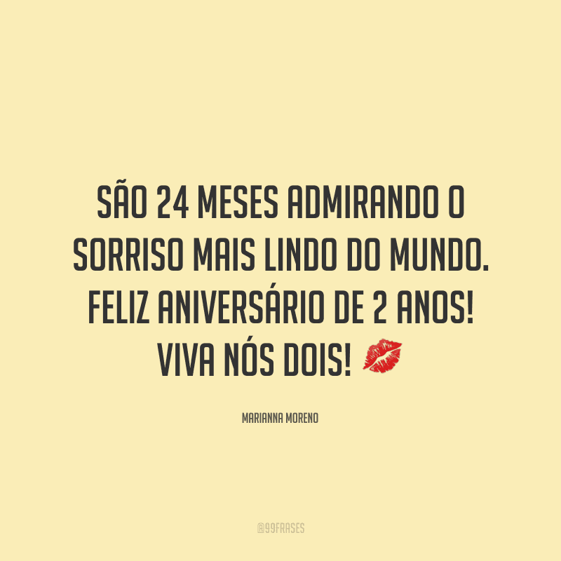 São 24 meses admirando o sorriso mais lindo do mundo. Feliz aniversário de 2 anos! Viva nós dois! ?