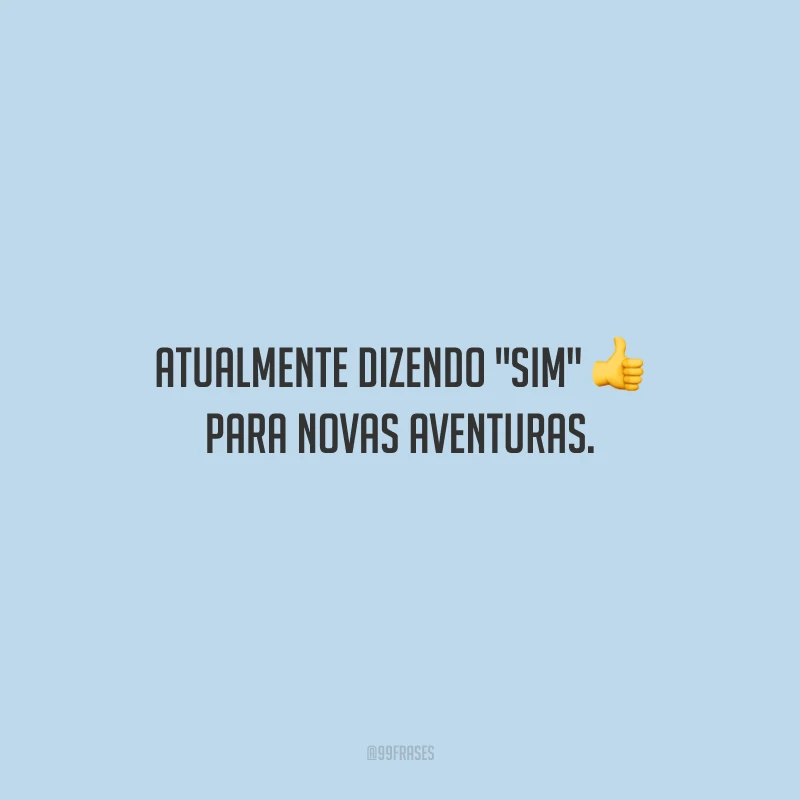 Atualmente dizendo 