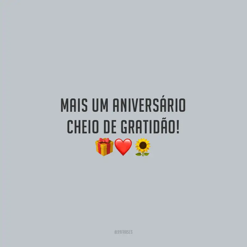 Mais um aniversário cheio de gratidão!