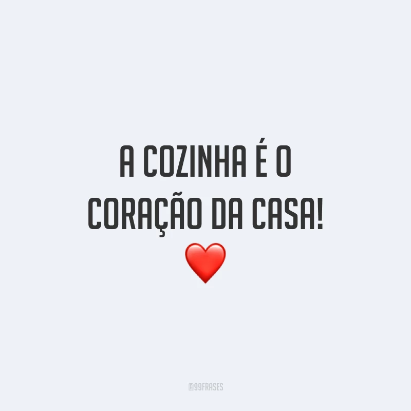 A cozinha é o coração da casa! ❤️