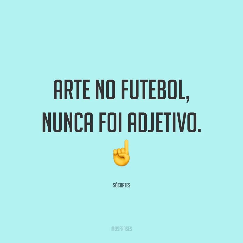 Arte no futebol, nunca foi adjetivo. ☝