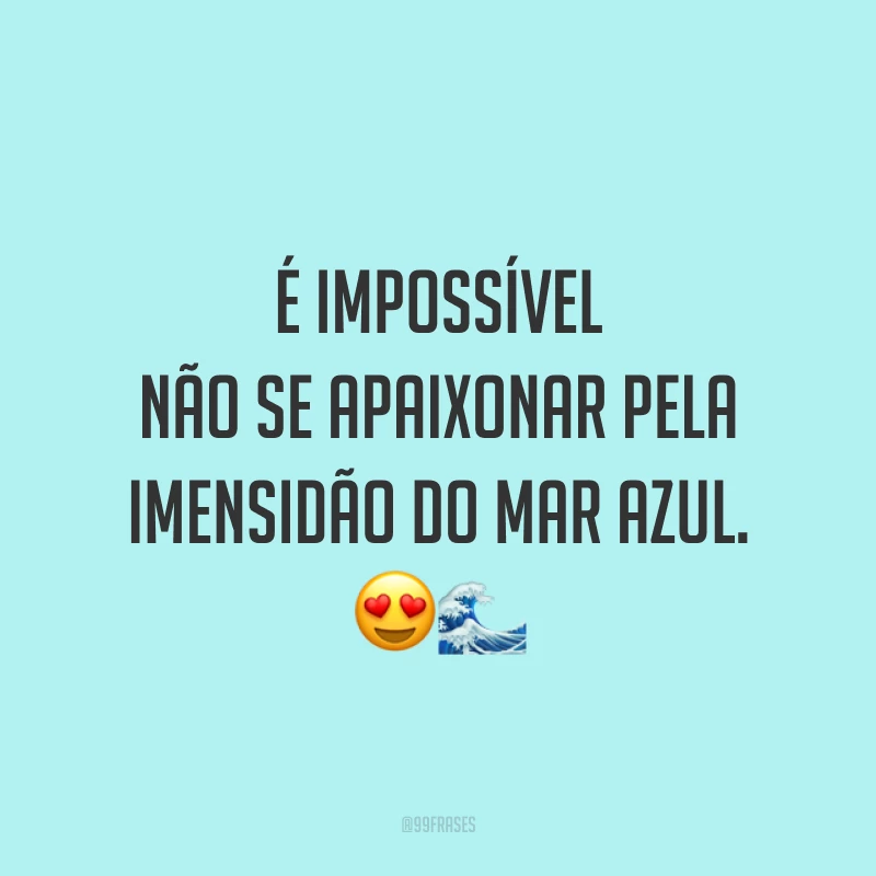 É impossível não se apaixonar pela imensidão do mar azul. 😍🌊