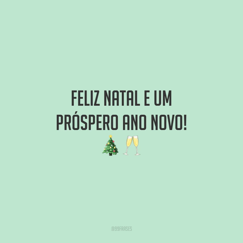 Feliz Natal e um próspero Ano Novo!