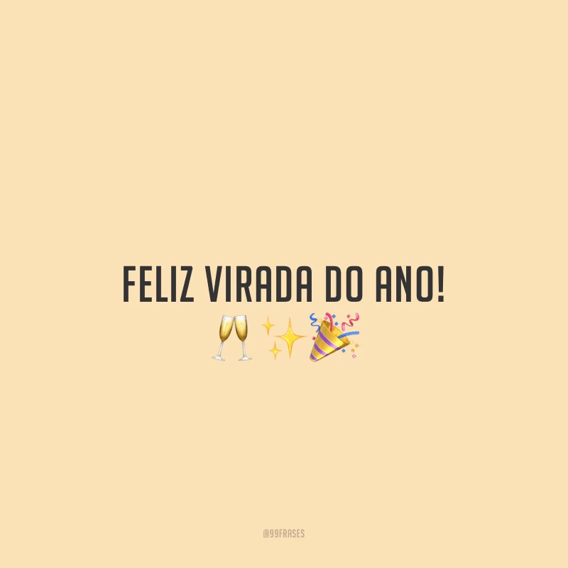 Feliz virada do ano!