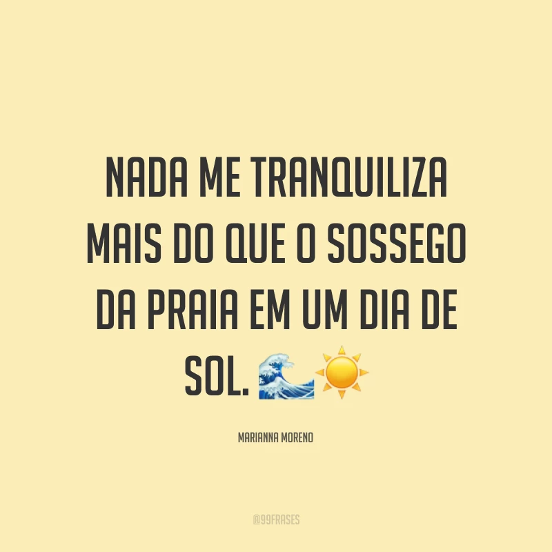 Nada me tranquiliza mais do que o sossego da praia em um dia de sol. ☀?